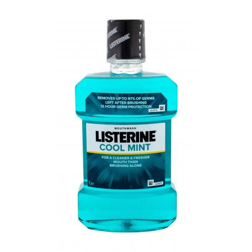 Listerine Mouthwash Cool Mint 1000 ml ústna voda pre svieži dych unisex