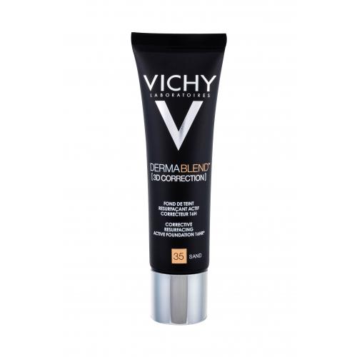 Vichy Dermablend™ 3D Antiwrinkle  Firming Day Cream SPF25 30 ml vyhladzujúci korekčný make-up pre ženy 35 Sand