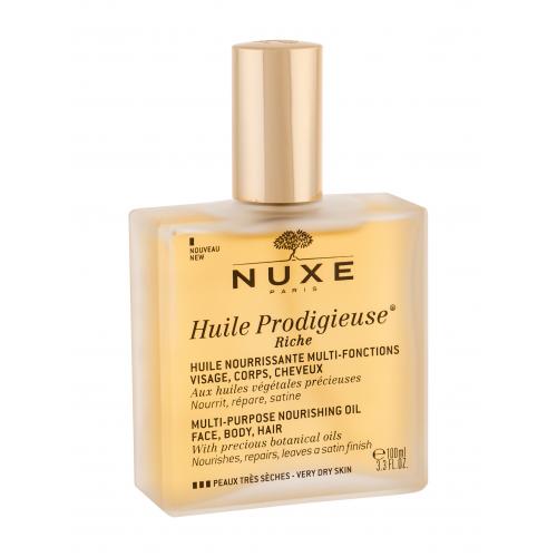 NUXE Huile Prodigieuse® Riche Multi-Purpose Oil 100 ml bohatý skrášľujúci suchý olej pre tvár, telo a vlasy pre ženy