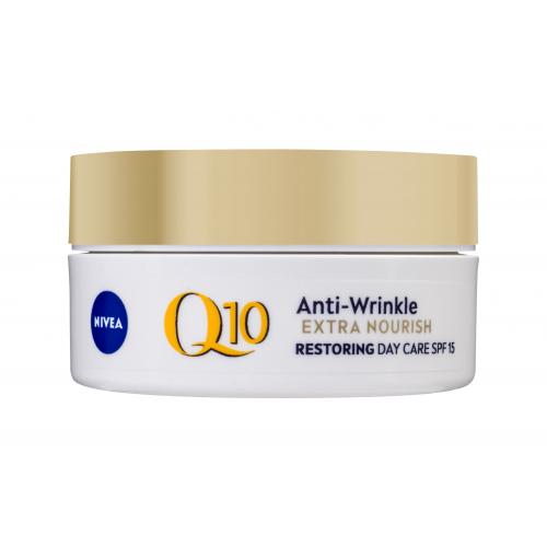 Nivea Q10 Power Anti-Wrinkle Extra Nourish SPF15 50 ml vyživujúci krém proti vráskam pre ženy