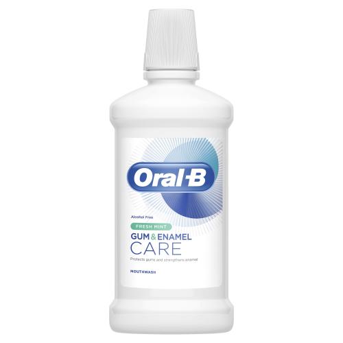 Oral-B Gum  Enamel Care Fresh Mint 500 ml ústna voda bez alkoholu pre ochranu ďasien a posilnenie skloviny unisex