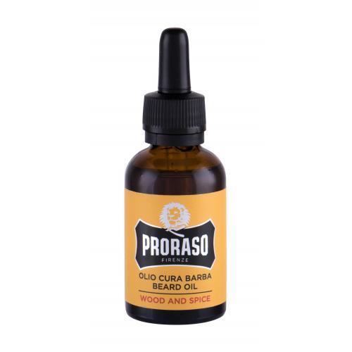 PRORASO Wood  Spice Beard Oil 30 ml olej na fúzy s drevnato-koreňovou vôňou pre mužov