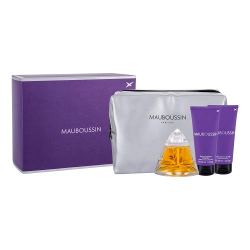 Mauboussin Mauboussin darčeková kazeta pre ženy parfumovaná voda 100 ml  telové mlieko 100 ml  sprchovací gél 100 ml  kozmetická taška