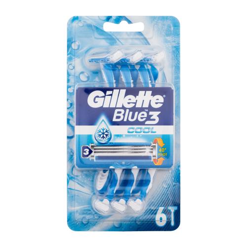 Gillette Blue3 Cool jednorazové holiace strojčeky pre mužov jednorazové holiace strojčeky 6 ks