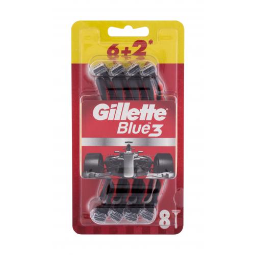 Gillette Blue3 Red 8 ks jednorazové holiace strojčeky pre mužov