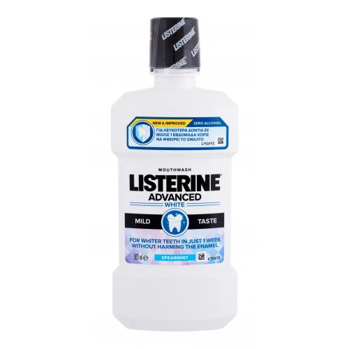 Listerine Mouthwash Advanced White Mild Taste 500 ml osviežujúca ústna voda unisex