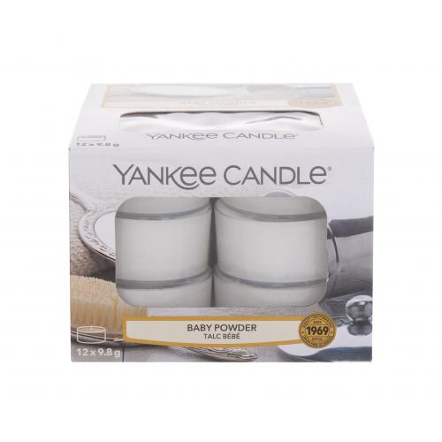 Yankee Candle Baby Powder 117,6 g vonné sviečky 12 x 9,8 g unisex