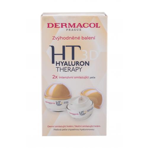 Dermacol 3D Hyaluron Therapy darčeková kazeta proti vráskam pre ženy denný pleťový krém Hyaluron Therapy 3D Day Cream 50 ml  nočný pleťový krém Hyaluron Therapy 3D Night Cream 50 ml