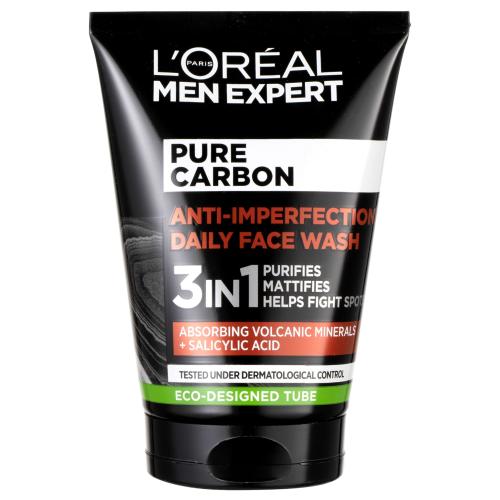 LOréal Paris Men Expert Pure Carbon Anti-Imperfection 3in1 100 ml čistiaci gél pre mužov