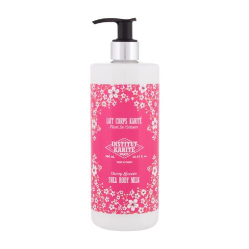 Institut Karité Shea Body Milk Cherry Blossom 500 ml hydratačné telové mlieko s vôňou čerešňových kvetov pre ženy