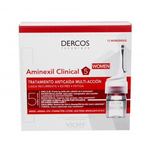 Vichy Dercos Aminexil Clinical 5 12x6 ml komplexná starostlivosť proti vypadávaniu vlasov pre ženy