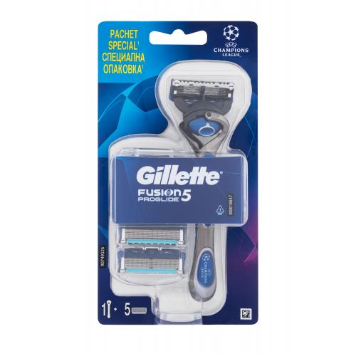 Gillette Fusion5 Proglide UEFA Champions League 1 ks holiaci strojček so 4 náhradnými hlavicami pre mužov