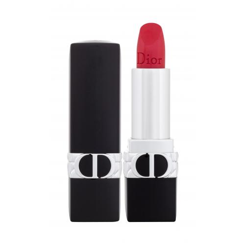 Christian Dior Rouge Dior Couture Colour Floral Lip Care 3,5 g dlhotrvácny rúž s prírodnými kvetinovými extraktmi Naplniteľný pre ženy 520 Feel Good