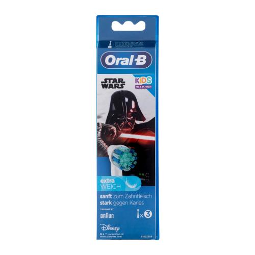 Oral-B Kids Brush Heads Star Wars náhradné hlavice na elektrickú zubnú kefku pre deti 3 ks náhradné hlavy