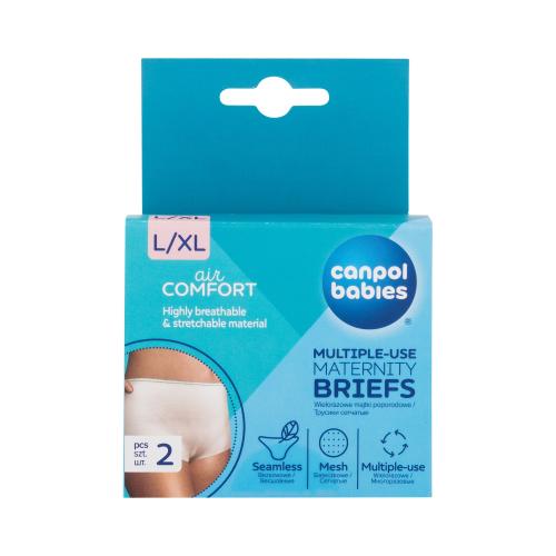 Canpol babies Air Comfort Multiple-Use Maternity Briefs LXL 2 ks nylonové multifunkčné popôrodné nohavičky pre ženy