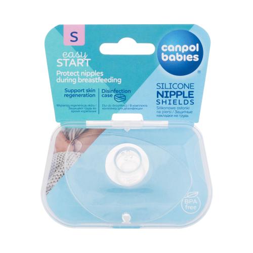 Canpol babies Easy Start Silicone Nipple Shields S 2 ks silikónové chrániče bradaviek pri dojčení pre ženy