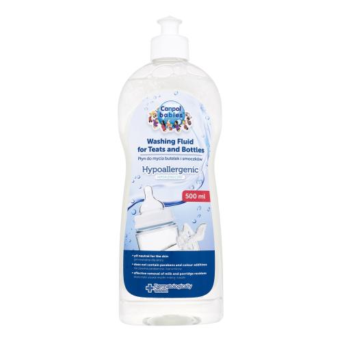 Canpol babies Washing Fluid For Teats And Bottles 500 ml dezinfekčný a čistiaci prostriedok na dojčenské fľaše a cumle pre deti