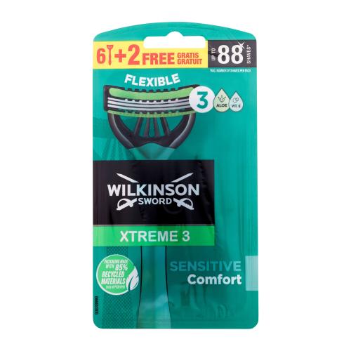 Wilkinson Sword Xtreme 3 Sensitive Comfort jednorazové žiletky na citlivú pokožku pre mužov pánske žiletky 8 ks