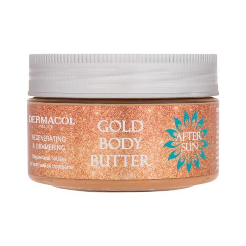 Dermacol After Sun Gold Body Butter 200 ml trblietavé regeneračné telové maslo pre ženy