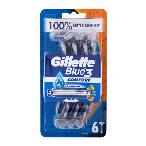 Gillette Blue3 Comfort jednorazové holiace strojčeky pre mužov jednorazové holiace strojčeky 6 ks