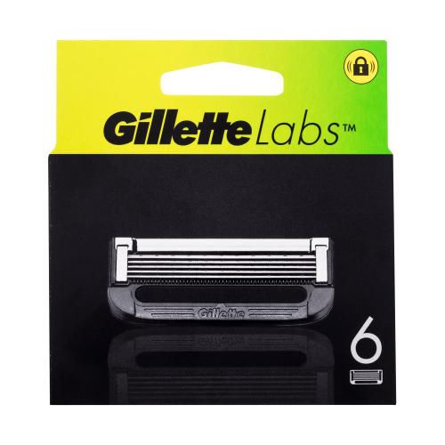 Gillette Labs náhradné ostrie pre mužov 6 ks náhradných hlavíc