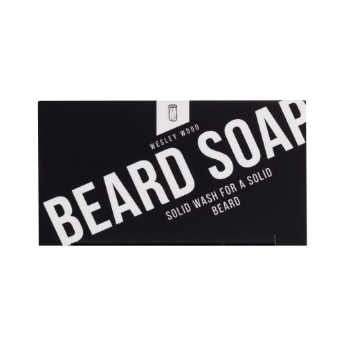 Angry Beards Beard Soap Wesley Wood 50 g tuhé mydlo na čistenie fúzov pre mužov