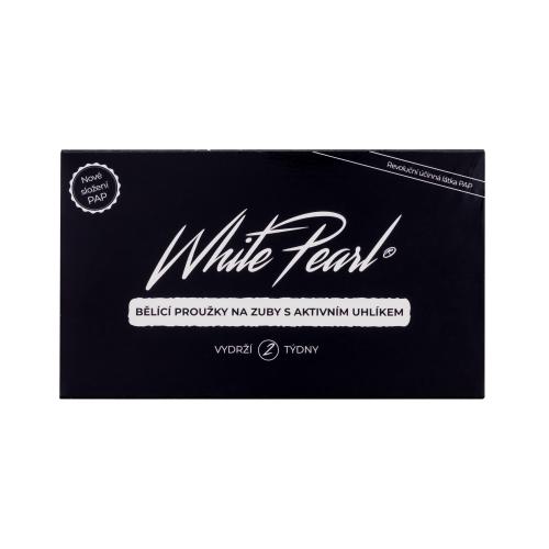White Pearl PAP Charcoal Whitening Strips bieliace pásiky na zuby s aktívnym uhlím unisex bieliace pásiky na zuby 28 ks