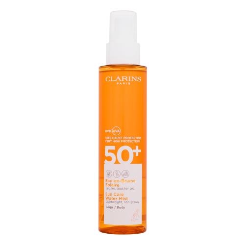 Clarins Sun Care Water Mist SPF50 150 ml opaľovacia nemastná hmla na telo pre ženy