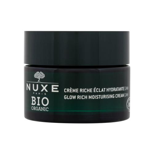 NUXE Bio Organic Citrus Cells Glow Rich Moisturising Cream 50 ml hydratačný a rozjasňujúci nočný pleťový krém tester pre ženy