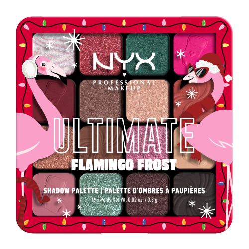 NYX Professional Makeup Fa La La L.A. Land Ultimate Flamingo Frost 12,8 g vianočná paletka očných tieňov pre ženy