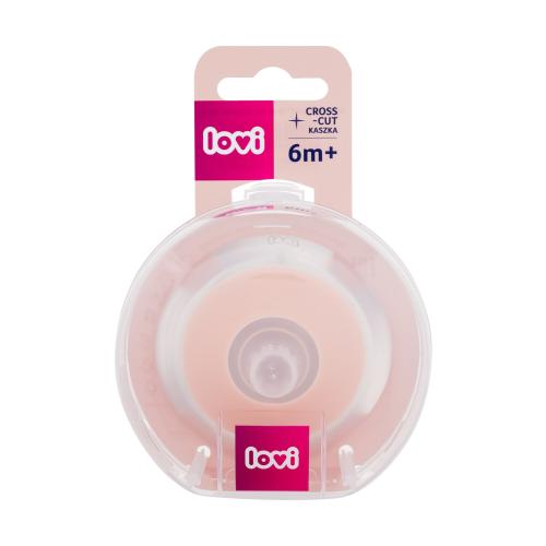 LOVI Mammafeel Dynamic Teat Cross-Cut 6m 1 ks dynamický cumlík na fľašu pripomínajúci materský prsník pre deti