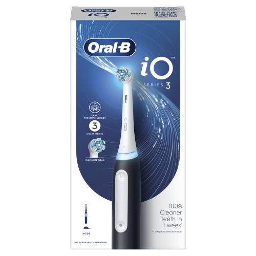 Oral-B iO Series 3 Black 1 ks elektrická zubná kefka unisex