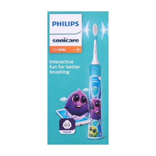 Philips Sonicare For Kids HX632204 Green 1 ks sonická elektrická zubná kefka s bluetooth pre deti