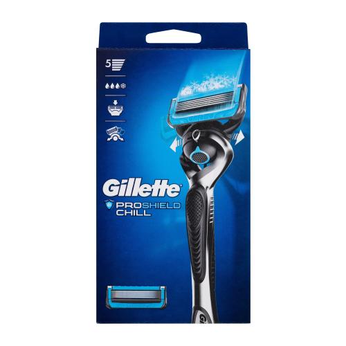 Gillette ProShield Chill holiaci strojček pre mužov holiaci strojček 1 ks  náhradná hlava 1 ks