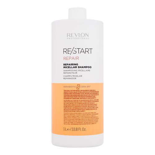Revlon Professional ReStart Repair Repairing Micellar Shampoo 1000 ml micelárny šampón na posilnenie vlasov pre ženy