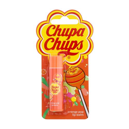Chupa Chups Lip Balm Orange Pop 4 g balzam na pery s príchuťou pomaranča pre deti