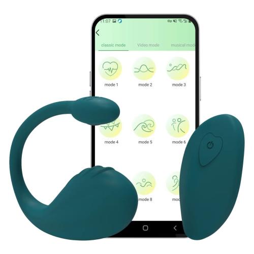 Sexy Elephant Mia App 1 ks vibračné vajíčko s diaľkovým ovládaním a mobilnou aplikáciou pre ženy