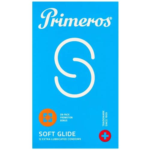 Primeros Soft Glide ultra tenké kondómy s extra lubrikáciou pre mužov kondóm 12 ks