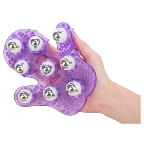 Simple  True Roller Balls Massager Purple 1 ks masážne rukavice unisex