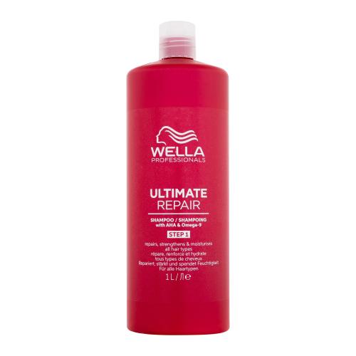 Wella Professionals Ultimate Repair Shampoo 1000 ml šampón na jemné umývanie poškodených vlasov pre ženy