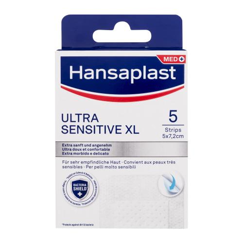 Hansaplast Ultra Sensitive XL Plaster extra jemné náplasti na citlivú pokožku unisex 5 ks náplastí