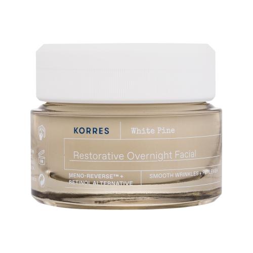 Korres White Pine Restorative Overnight Facial Cream 40 ml nočný pleťový krém proti vráskam pre ženy