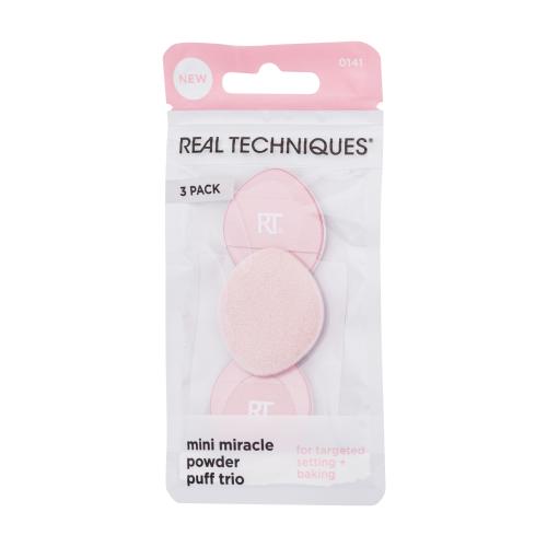 Real Techniques Mini Miracle Powder Puff mini labutienky na púdrové výrobky pre ženy labutienka 3 ks