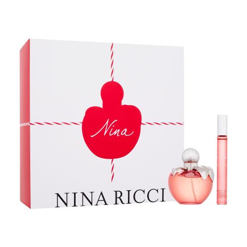 Nina Ricci Nina darčeková kazeta pre ženy toaletná voda 50 ml  toaletná voda roll-on 10 ml