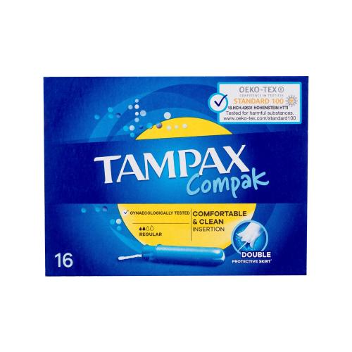 Tampax Compak Regular tampóny s aplikátorom pre ženy tampón s aplikátorom 16 ks