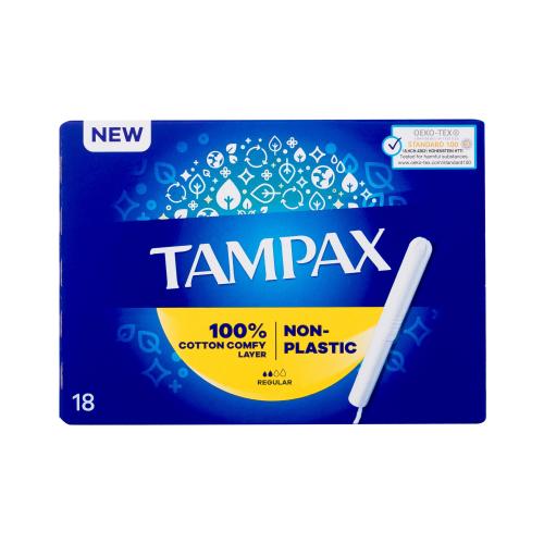 Tampax Non-Plastic Regular tampóny s papierovým aplikátorom pre ženy tampón s aplikátorom 18 ks