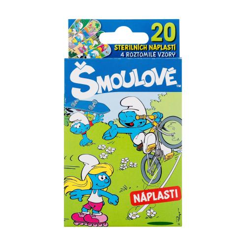 The Smurfs Sterile Plaster náplasť pre deti 20 ks náplastí