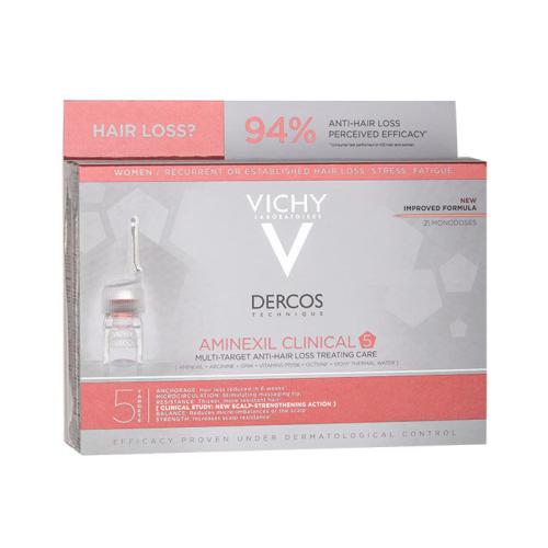 Vichy Dercos Aminexil Clinical 5 21x6 ml vlasová kúra proti vypadávaniu vlasov pre ženy