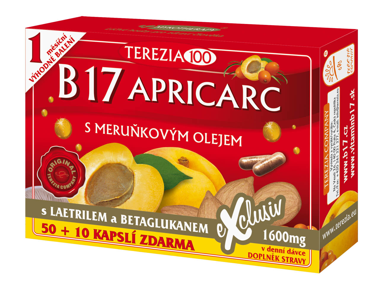 Terezia B17 Apricarc s marhuľovým olejom 60 kapsúl