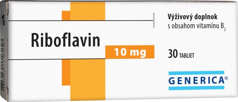 GENERICA Riboflavin 10 mg 30 tbl